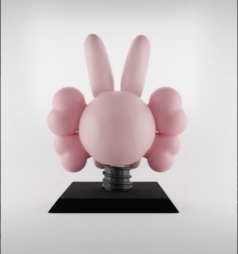 Kaws Accomplice Rabbit Figure+Trophy 3D Print 474154