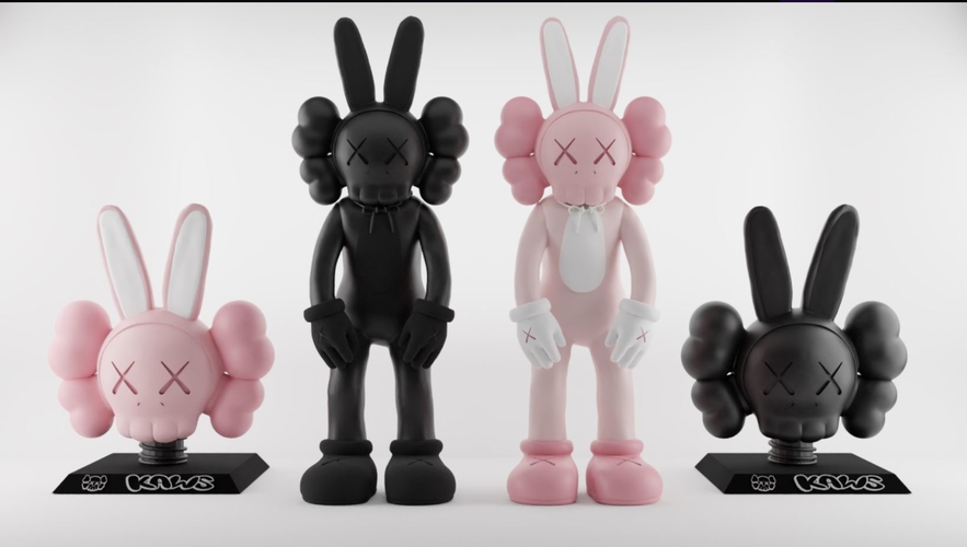 3D Printed Kaws Accomplice Rabbit Figure+Trophy by DanntZC | Pinshape