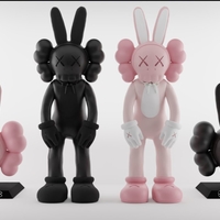 Small Kaws Accomplice Rabbit Figure+Trophy 3D Printing 474155