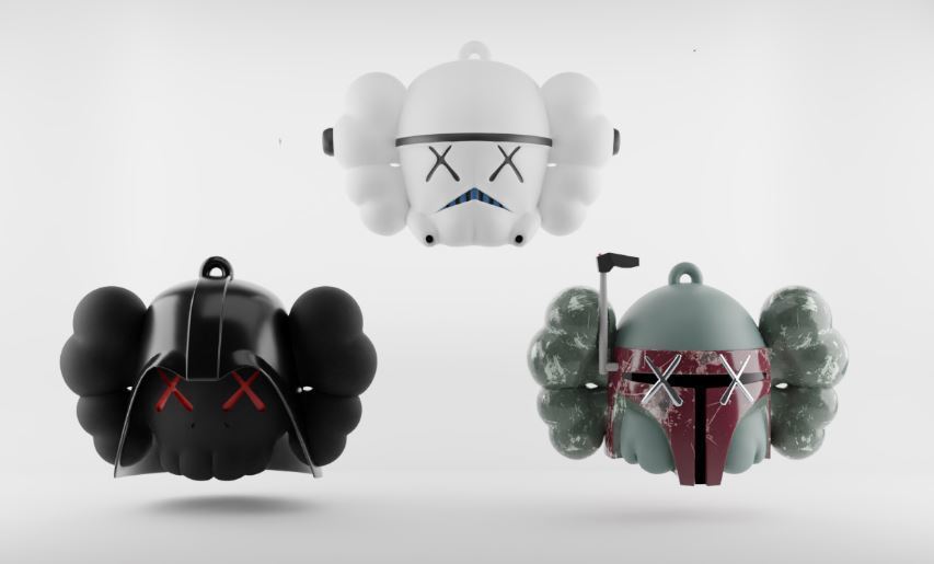 Kaws Keychain Star Wars Art Toy 3D Printing Model - Threeding