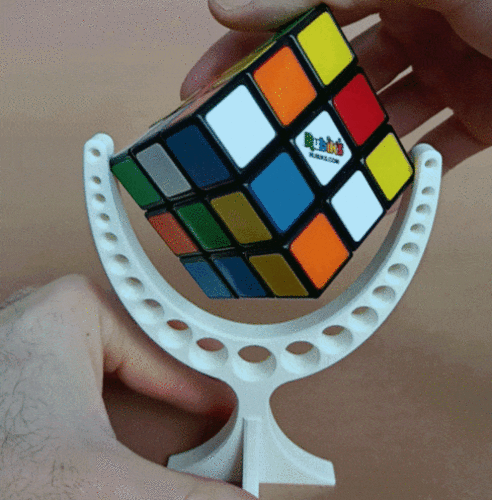 Rubik's cube spinner / stand / holder 3D Print 474386