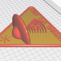 UFO WARNING sign - Thumbnail 1