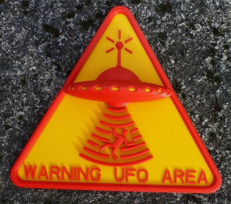 UFO WARNING sign