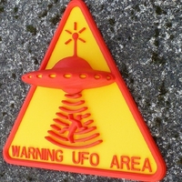 UFO WARNING sign - Thumbnail 4