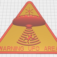 UFO WARNING sign - Thumbnail 5