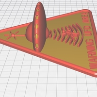 UFO WARNING sign - Thumbnail 6