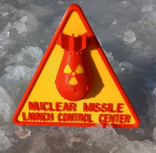 Nuclear warning 3D sign 3D Print 474424