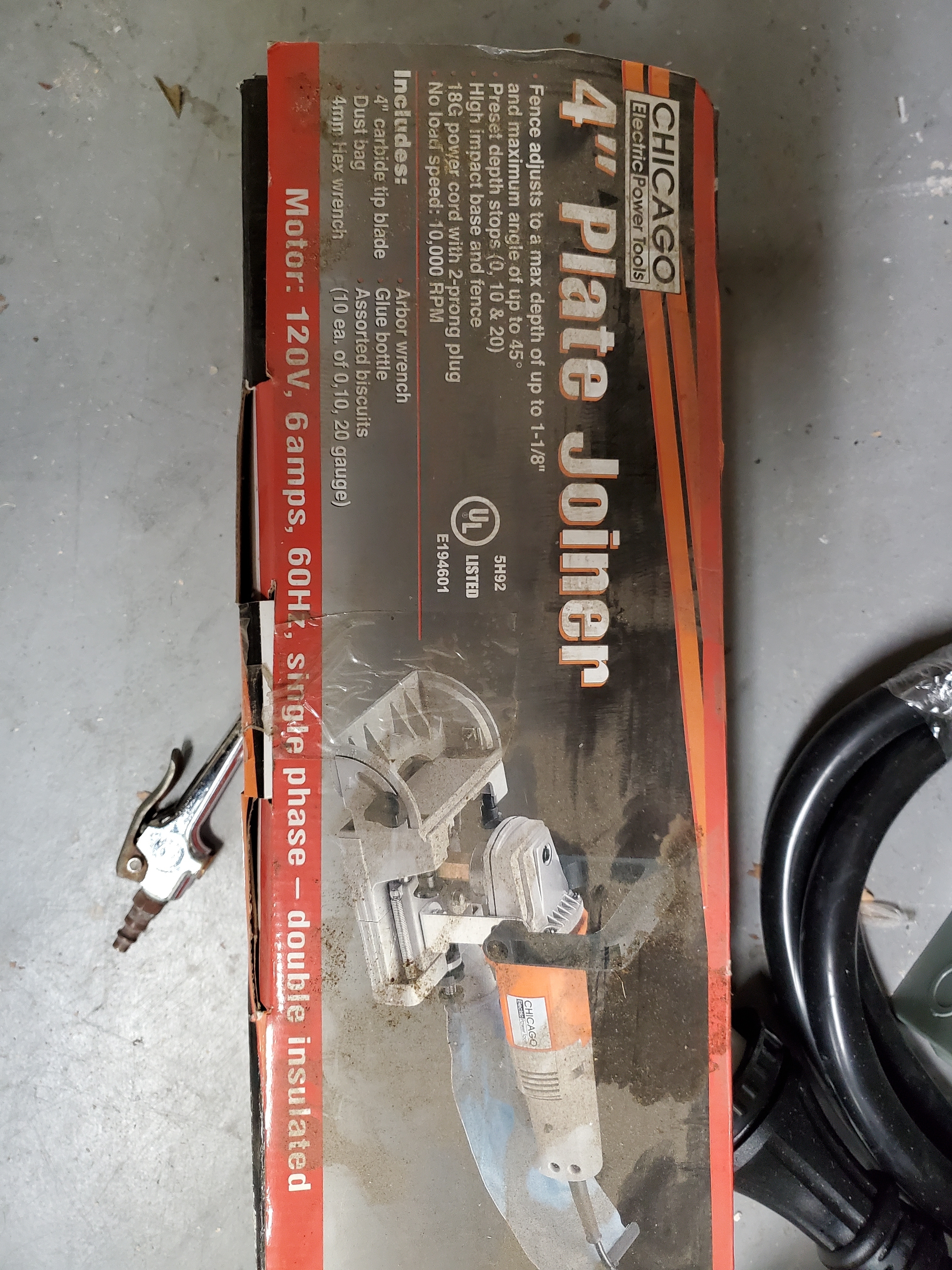 Chicago Electric 4 '' Wood Biscuit Cutter Plate Joiner