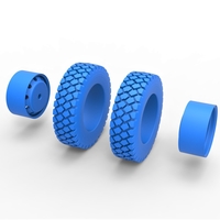 Diecast military truck double wheel Scale 1 to 25 - Thumbnail 6