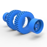 Diecast military truck double wheel Scale 1 to 25 - Thumbnail 7