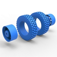 Diecast military truck double wheel Scale 1 to 25 - Thumbnail 8