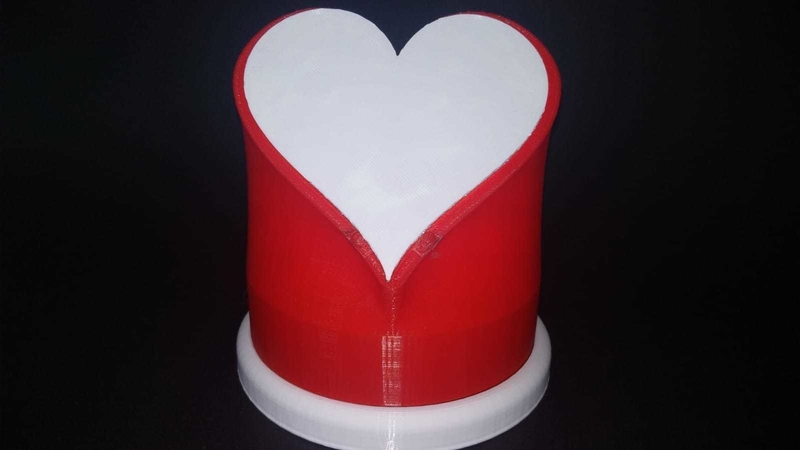  Heart Type Lithophane Photo Frame