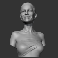 Angelina Jolie 3D print model - Thumbnail 2
