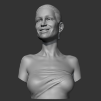Angelina Jolie 3D print model - Thumbnail 3
