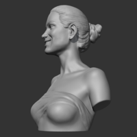 Angelina Jolie 3D print model - Thumbnail 6