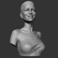 Angelina Jolie 3D print model - Thumbnail 10
