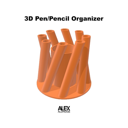 3D Pen/Pencil Holder Organizer  3D Print 474864