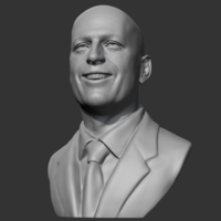 Bruce Willis 3D print model - Thumbnail 3