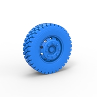 Diecast military truck wheel Scale 1:25 - Thumbnail 8