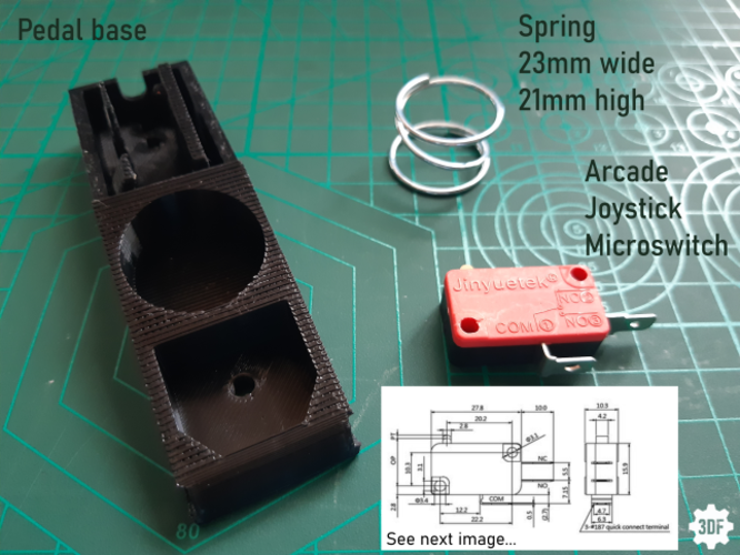 Digital Pedal - I made it to use with arcade driving games 3D Print 474958