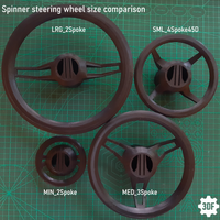 Arcade Spinner Steering Wheel - GRS USB Button Hole Compatible - Thumbnail 1