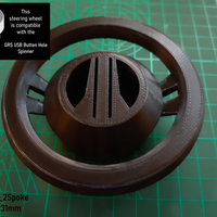 Arcade Spinner Steering Wheel - GRS USB Button Hole Compatible - Thumbnail 6