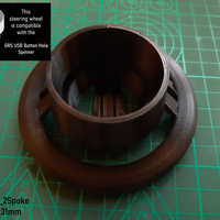Arcade Spinner Steering Wheel - GRS USB Button Hole Compatible - Thumbnail 7