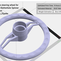 Arcade Spinner Steering Wheel - GRS USB Button Hole Compatible - Thumbnail 13