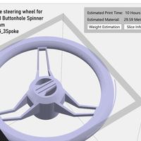 Arcade Spinner Steering Wheel - GRS USB Button Hole Compatible - Thumbnail 14