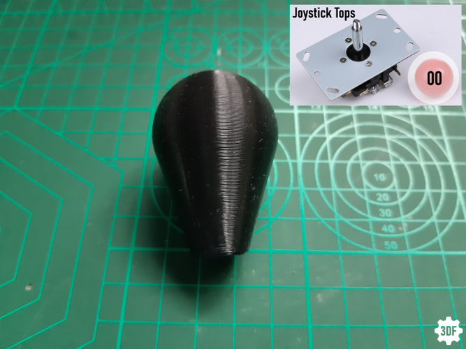 Arcade Joystick Tops and Replacement Discs 3D Print 475008