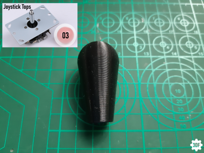 Arcade Joystick Tops and Replacement Discs 3D Print 475009