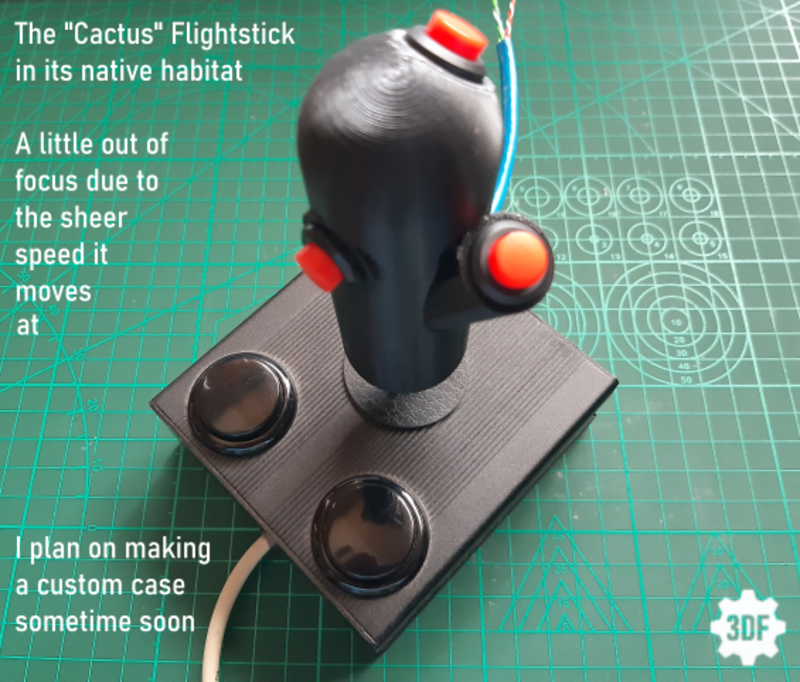 Digital 3-Button Arcade Flightstick to fit Sanwa type joystick