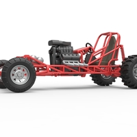 Diecast Mud dragster Scale 1 to 25 - Thumbnail 2