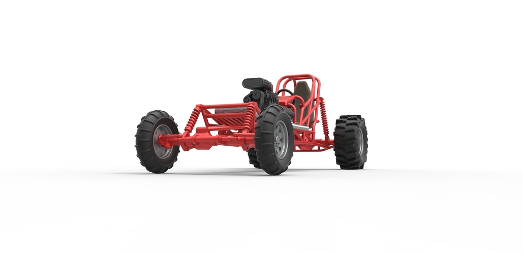 Diecast Mud dragster Scale 1 to 25 3D Print 475298