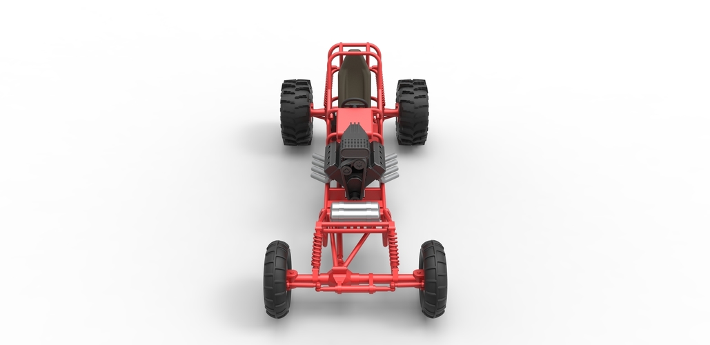 Diecast Mud dragster Scale 1 to 25 3D Print 475299