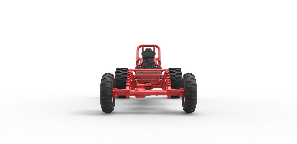 Diecast Mud dragster Scale 1 to 25 3D Print 475300