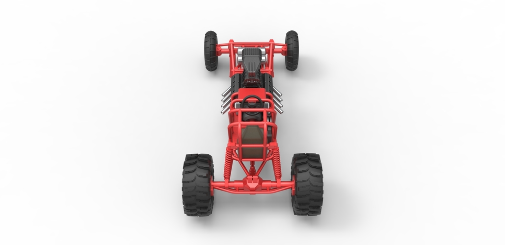 Diecast Mud dragster Scale 1 to 25 3D Print 475306