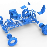 Diecast Mud dragster Scale 1 to 25 - Thumbnail 14