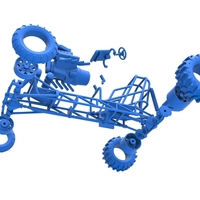 Diecast Mud dragster Scale 1 to 25 - Thumbnail 15