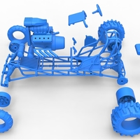 Diecast Mud dragster Scale 1 to 25 - Thumbnail 17