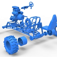 Diecast Mud dragster Scale 1 to 25 - Thumbnail 18