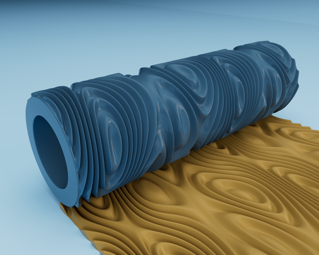 Dune Texture Roller 3D Print 475398