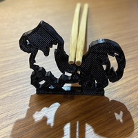 2way chopstick rest of a Border Collie - Thumbnail 1