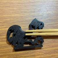 2way chopstick rest of a Border Collie - Thumbnail 4