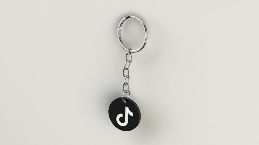 Keychain TikTok 3D print model 3D Print 475408