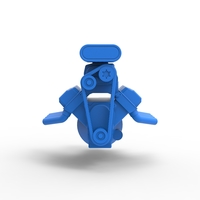 Diecast V8 engine for mud dragster 1:25 - Thumbnail 5