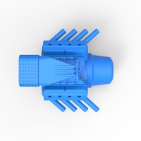 Diecast V8 engine for mud dragster 1:25 - Thumbnail 8