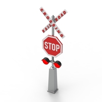 Rail road crossing stop sign - Thumbnail 8