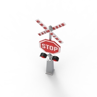Rail road crossing stop sign - Thumbnail 9
