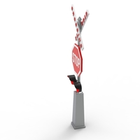 Rail road crossing stop sign - Thumbnail 15